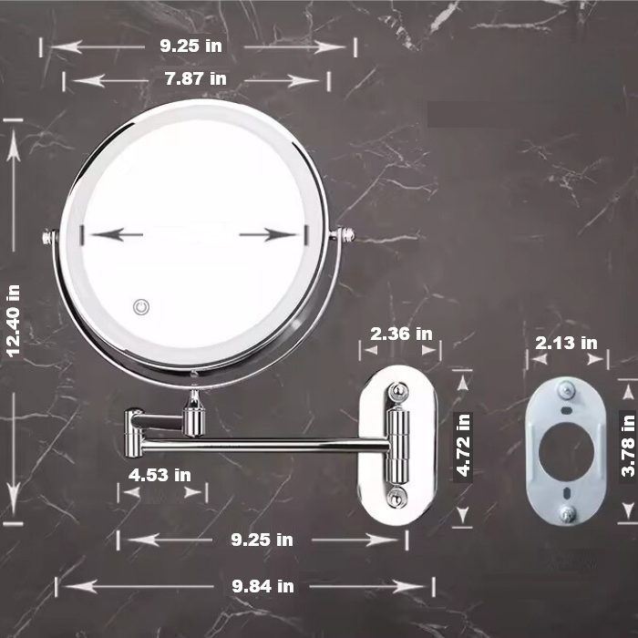 Illuminated Makeup Mirror - LumiAura