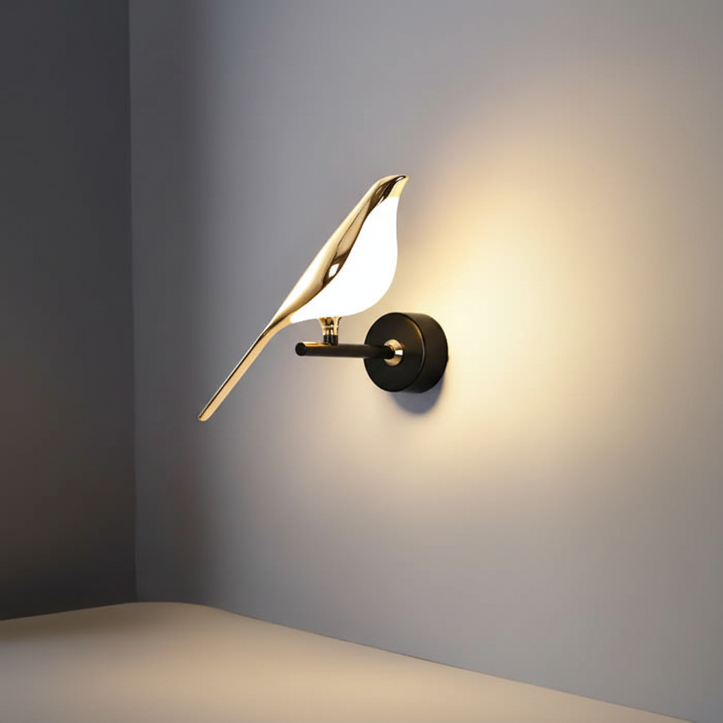 Wandlampe Mit Vogelmotiv - GildedGlow