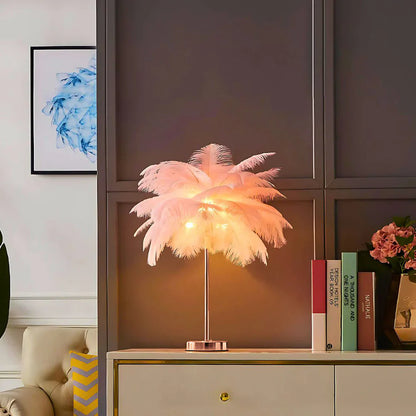 Atmospheric Feather Palm Tree Lamp - LumaPalm