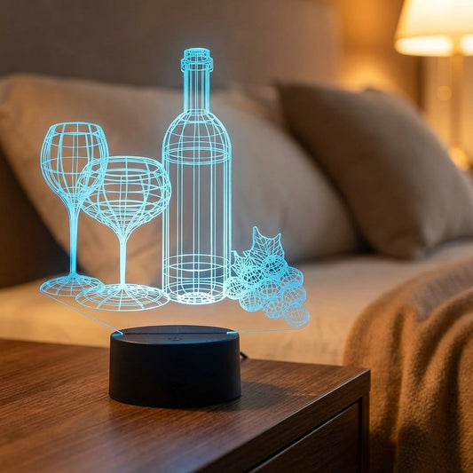 3D Illusion Tabletop Lamp -  NoirGlow