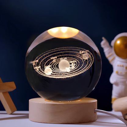 3D Engraved Crystal Ball - Celestia