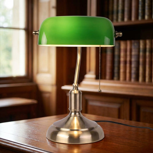 Classic Banker Lamp Design - LuxeGlint