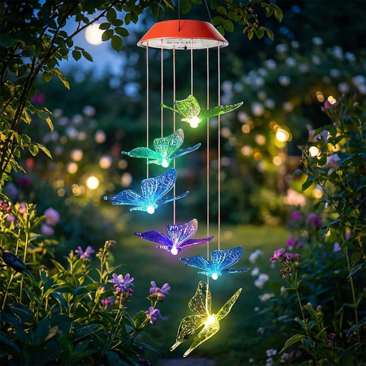 Decorative Butterfly Wind Chime -  Luminflutter