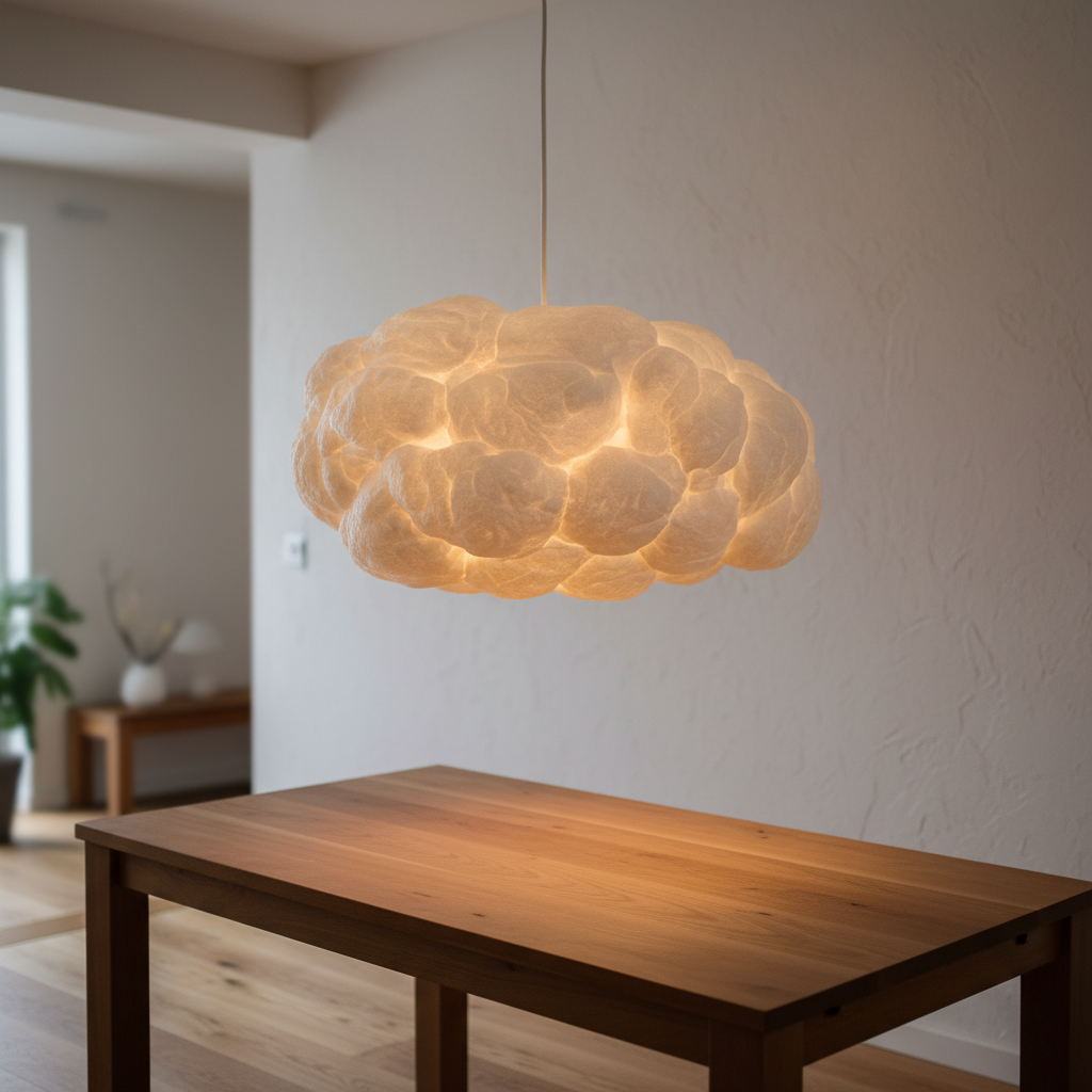 Hängelampe Wolkenform PVC Baumwolle - Cloudora