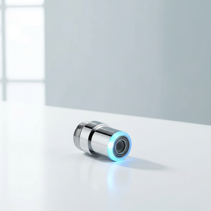 LED Wasserhahnaufsatz Chrom - AquaLume