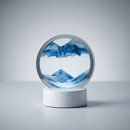 Modern Circular Sand Art Lamp -  AquaDrift