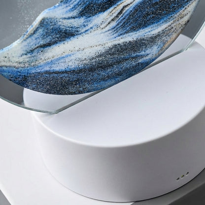 Modern Circular Sand Art Lamp -  AquaDrift