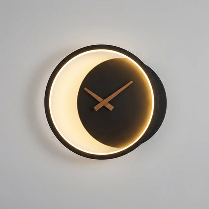 Modern LED Wall Clock Fixture - Glowchron