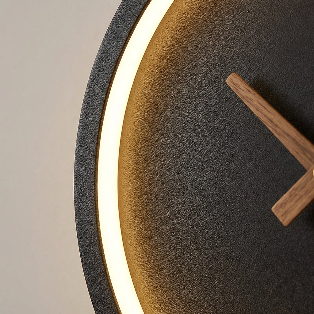 Modern LED Wall Clock Fixture - Glowchron