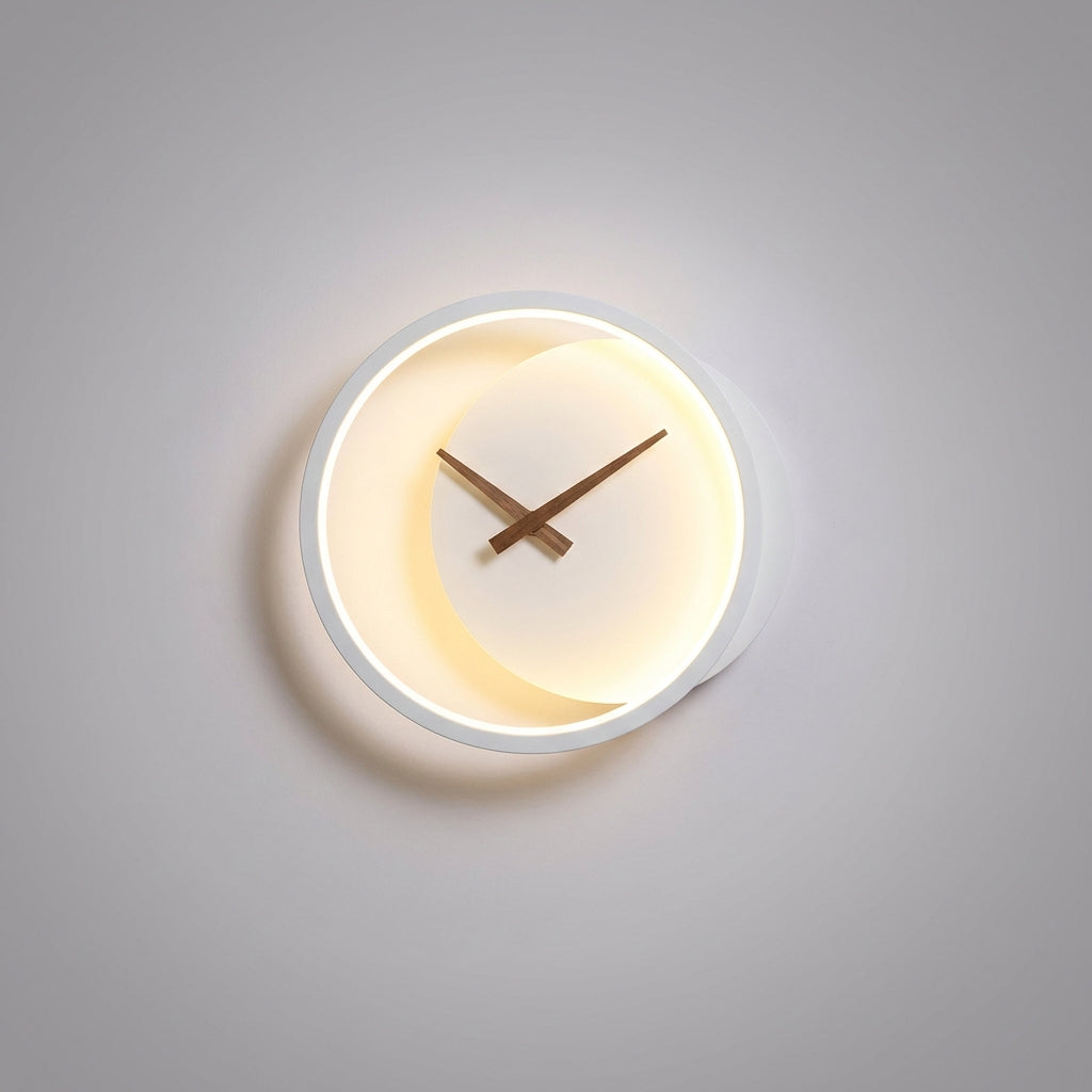 Modern LED Wall Clock Fixture - Glowchron