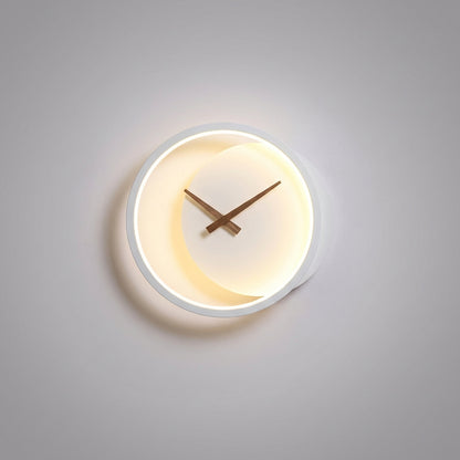 Modern LED Wall Clock Fixture - Glowchron