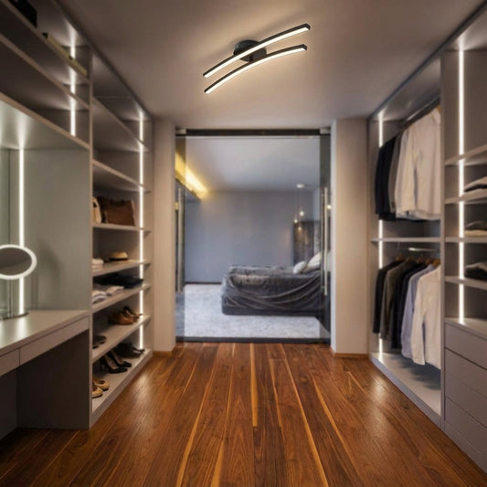 Modern Curved Ceiling Fixture -  Curvion