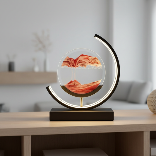 Moderne 3D Sandschalen Tischlampe - Aequora
