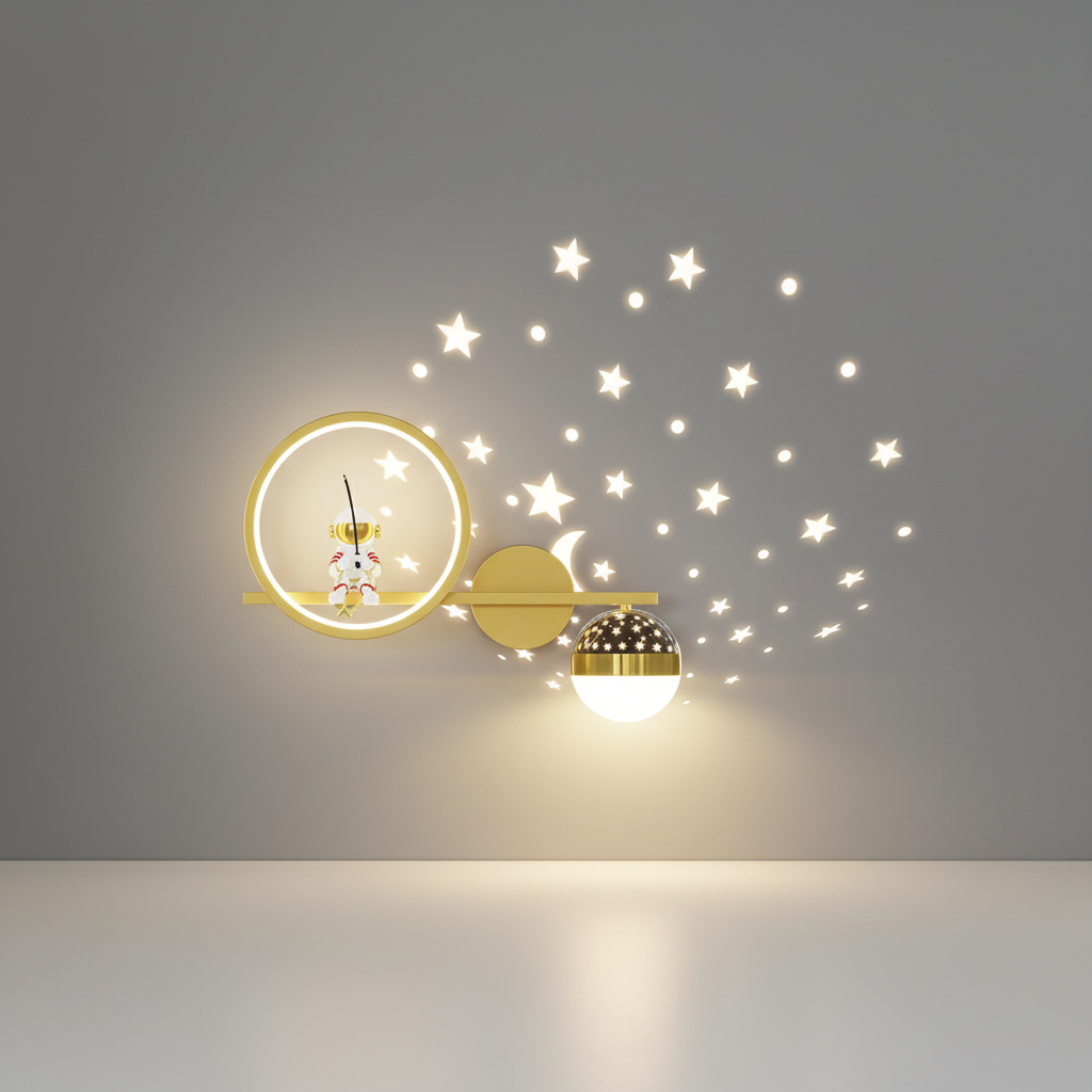 Moderne Kinderwandleuchte -  MoonPlay