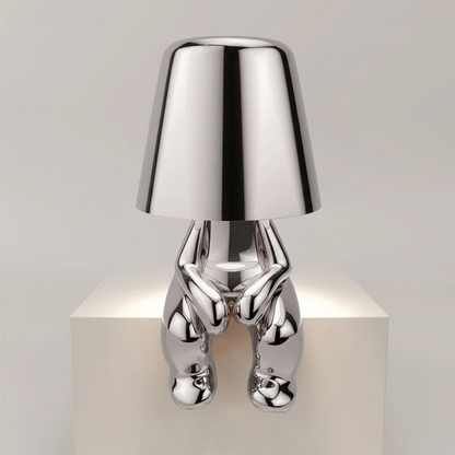Moderne Tischlampe Metallfinish - AuraBuddy