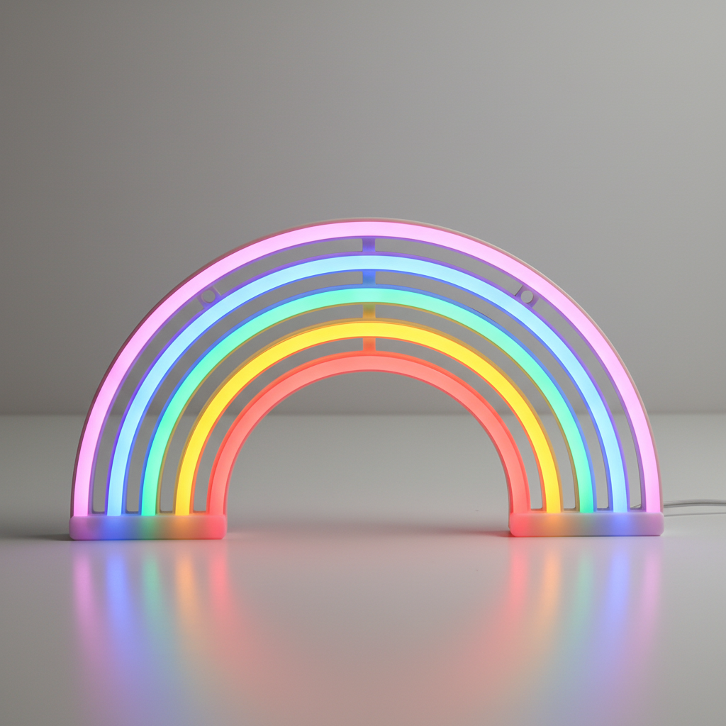 Neon Regenbogen Tischlampe - LumiRainbow