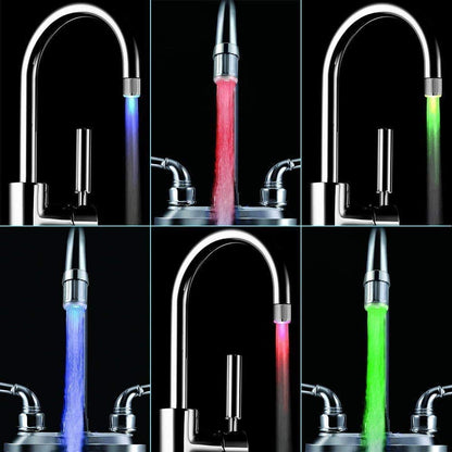 Colorful LED Water Faucet - AquaGlow
