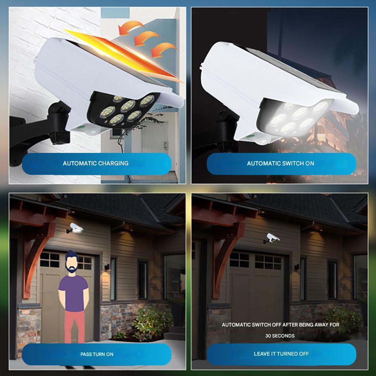 Solar-Powered Dummy Security Camera - SolarGuard
