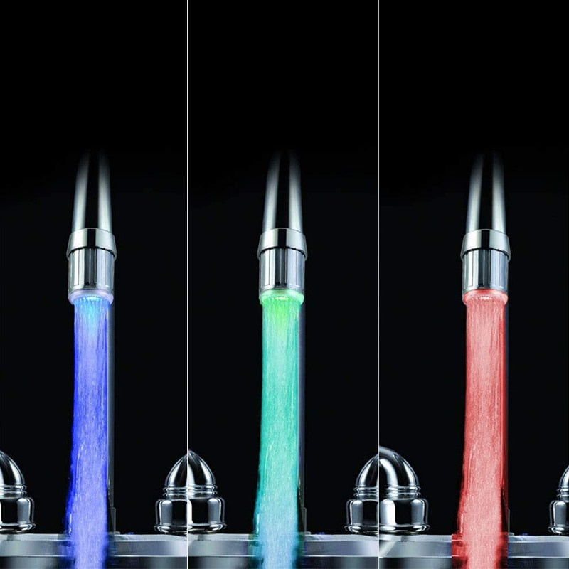 Colorful LED Water Faucet - AquaGlow