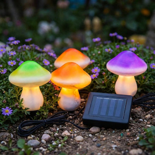 Solar Powered Garden Stake Lights -  Mushifern