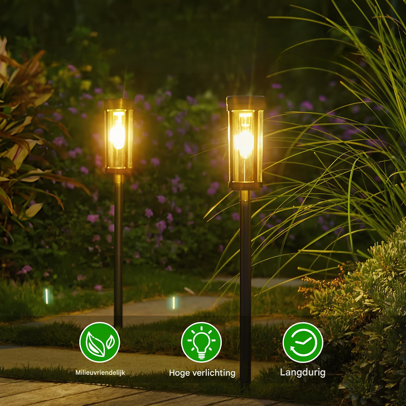 Solar-Powered Garden Torch - SolarFlare