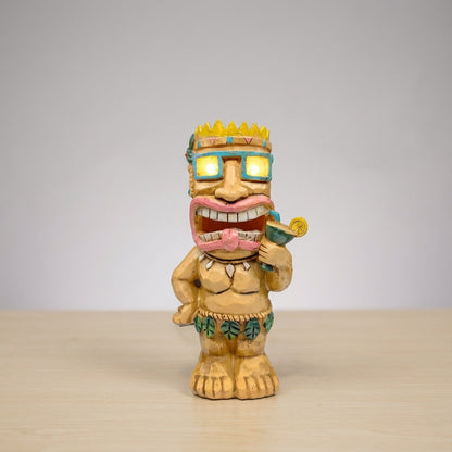 Tiki Inspired Outdoor Lamp -  LuminTiki