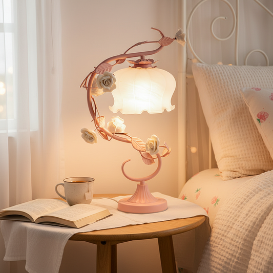 Tischlampe Mit Rosenmotiven - Roseglow