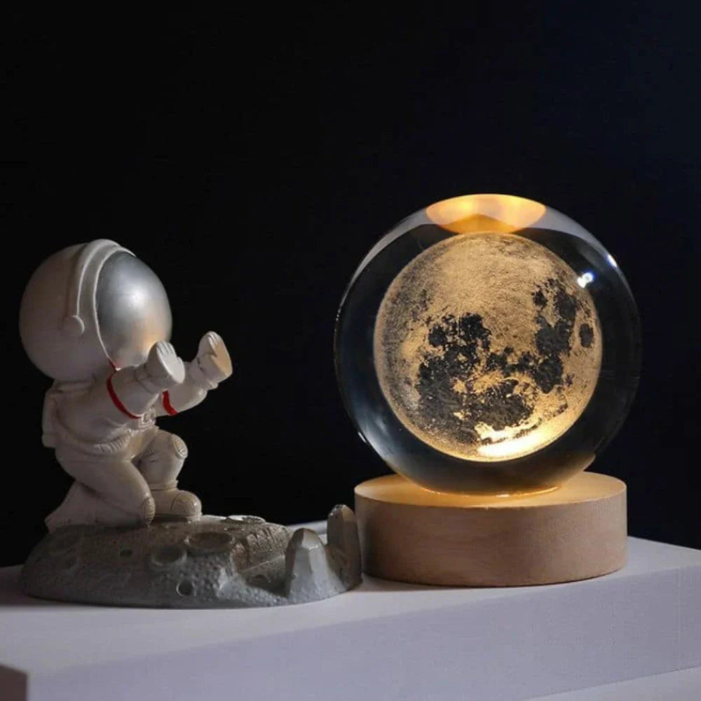 3D Engraved Crystal Ball - Celestia