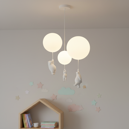 Verspielte Kinderzimmerleuchte - BalloonBearo