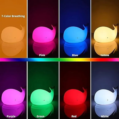Weiche Silikon Nachtlampe - GlowWhale