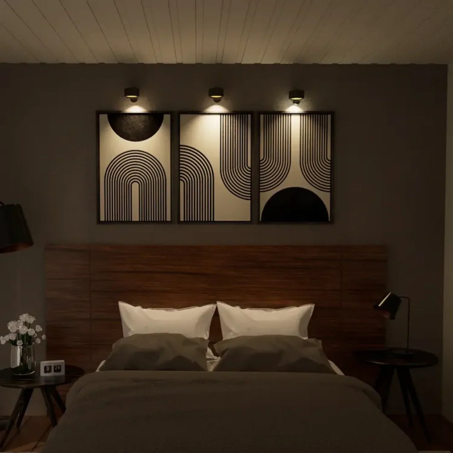 Wireless Rechargeable Wall Lamp - LumoFlex